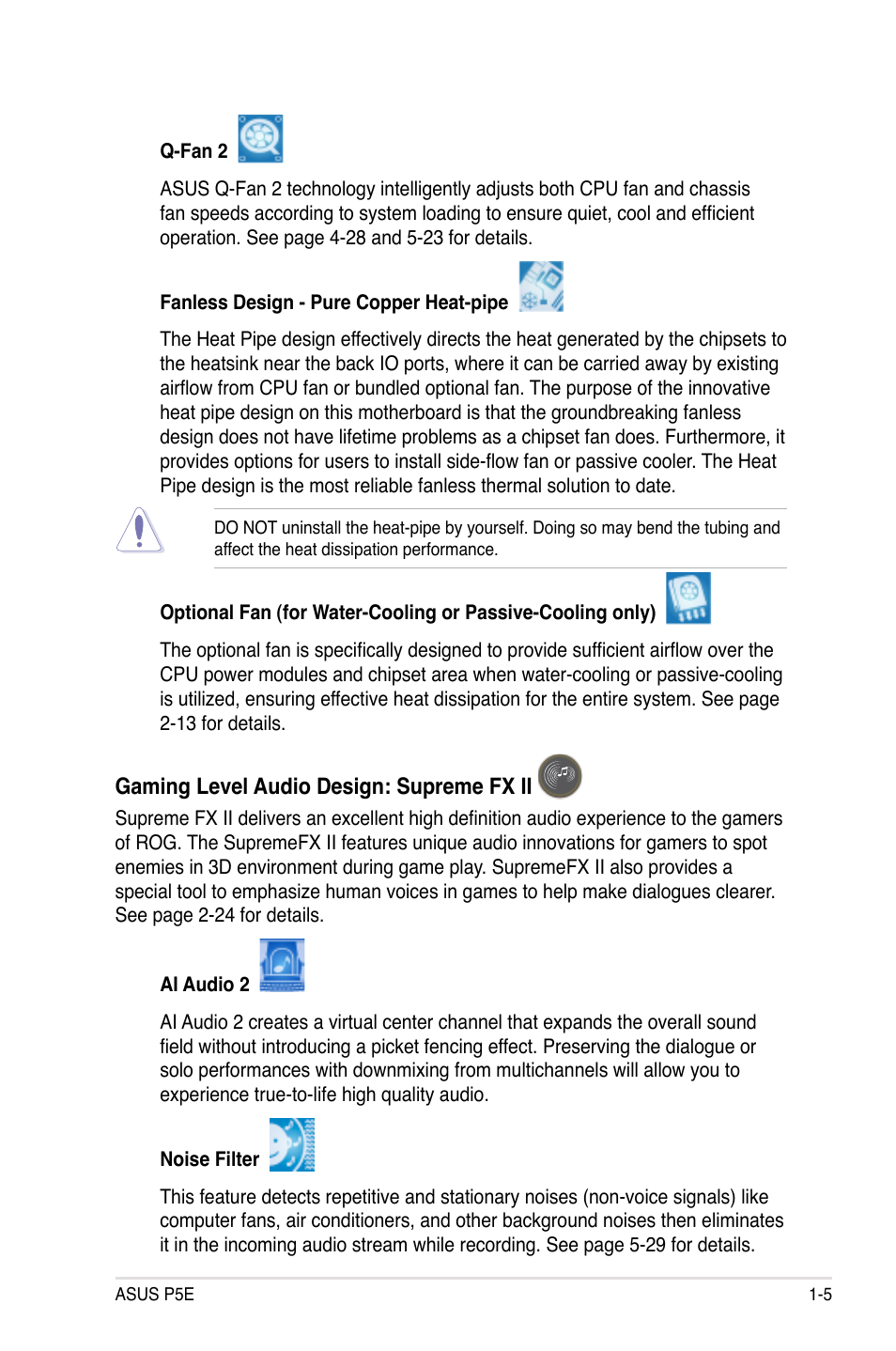 Asus P5E User Manual | Page 21 / 174