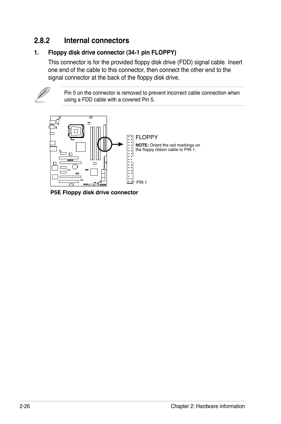 2 internal connectors | Asus P5E User Manual | Page 52 / 174