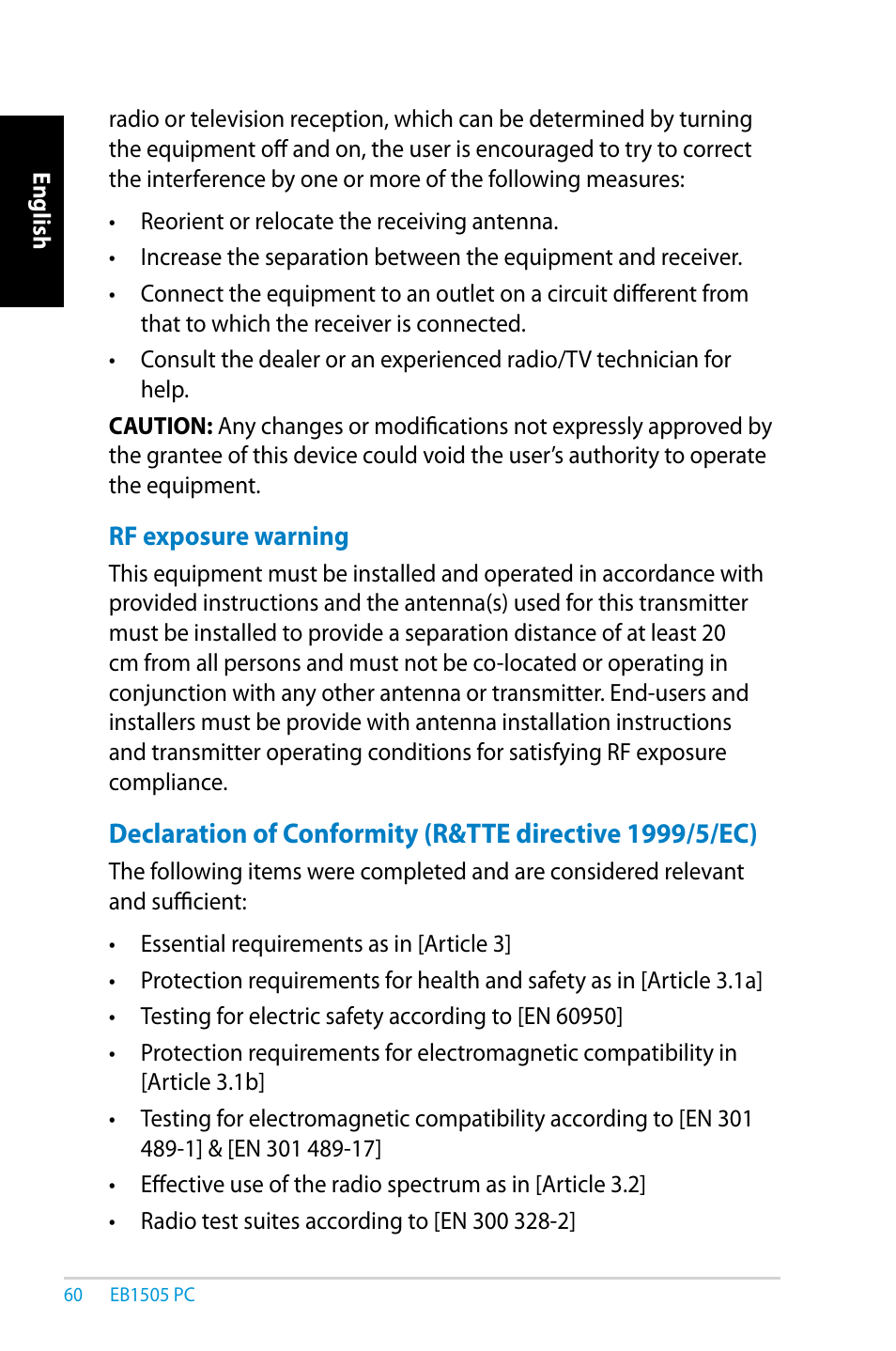 Asus EB1505 User Manual | Page 60 / 66