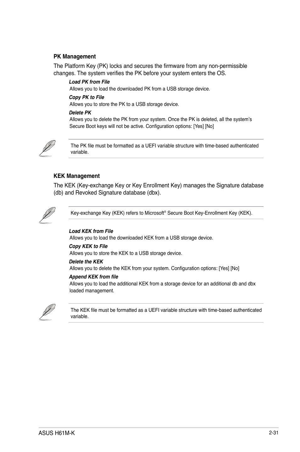 Asus H61M-K User Manual | Page 73 / 82