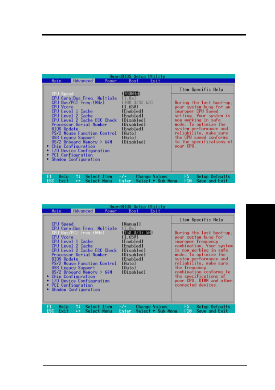 Bios setup | Asus CUBX User Manual | Page 57 / 112