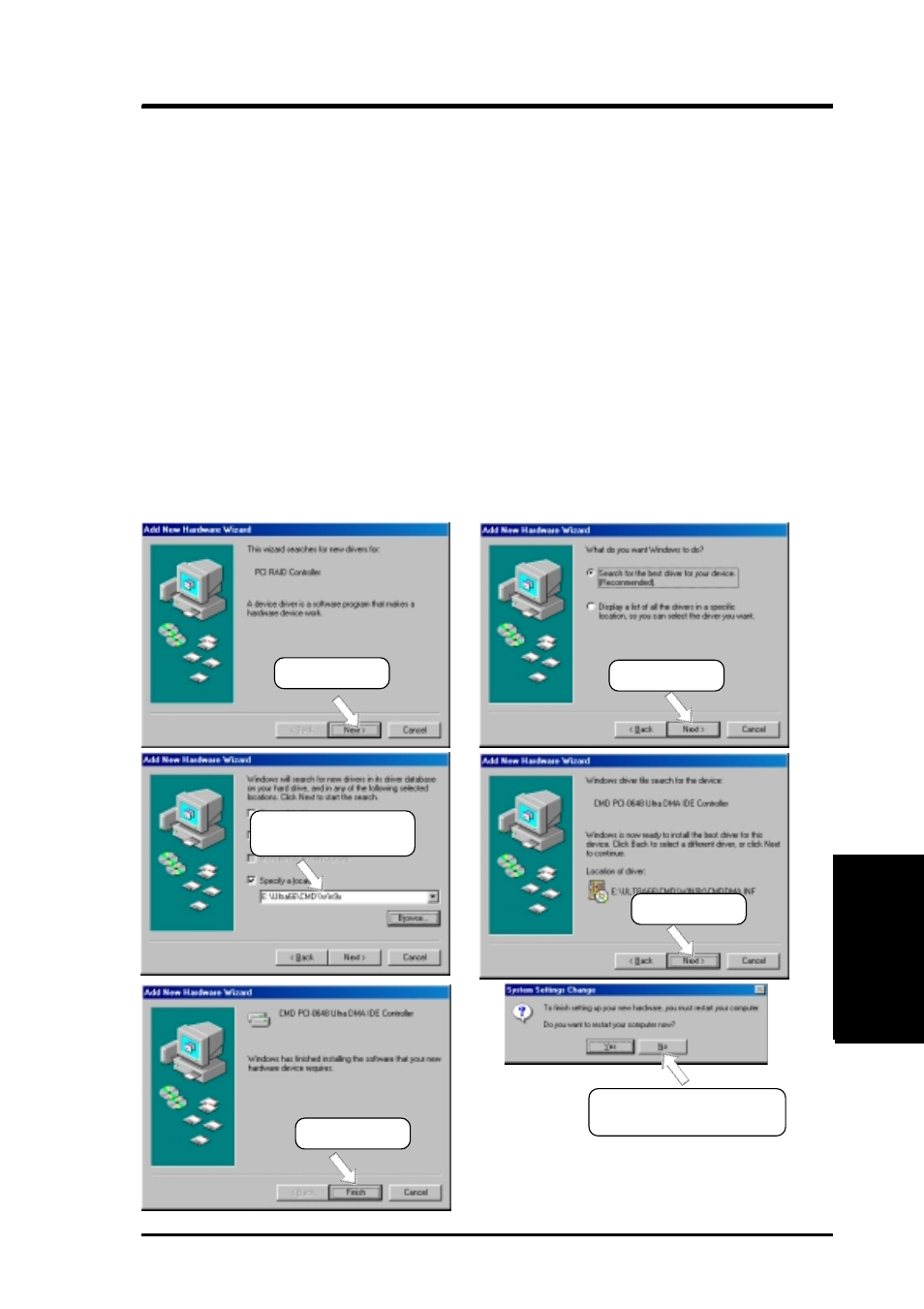 Software setup, 1 install operating system, 2 start windows | 1 pci raid controller found | Asus CUBX User Manual | Page 75 / 112