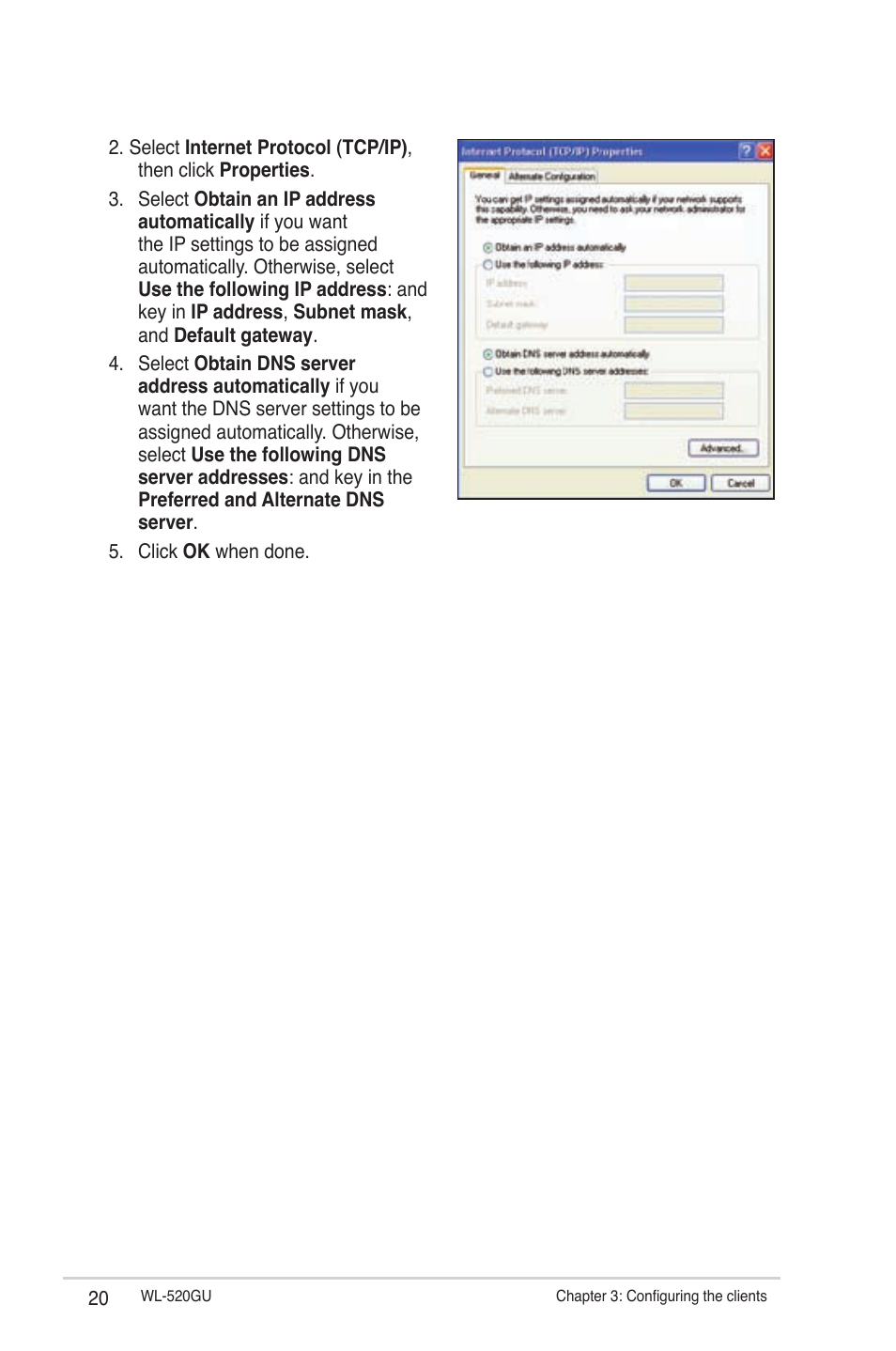 Asus WL-520GU User Manual | Page 20 / 51