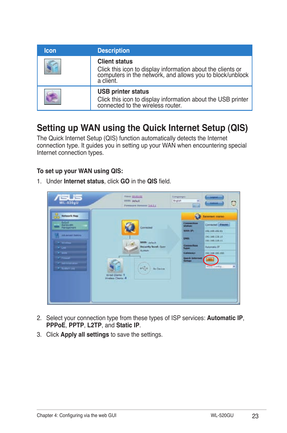 Asus WL-520GU User Manual | Page 23 / 51