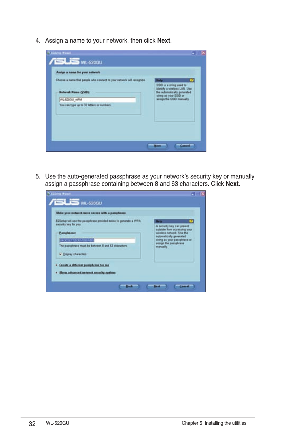 Asus WL-520GU User Manual | Page 32 / 51