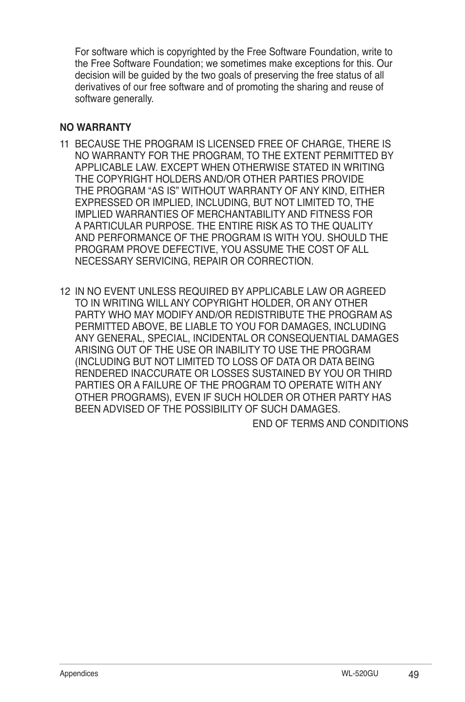 Asus WL-520GU User Manual | Page 49 / 51