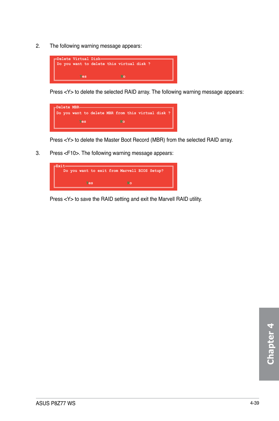 Chapter 4 | Asus P8Z77 WS User Manual | Page 155 / 176