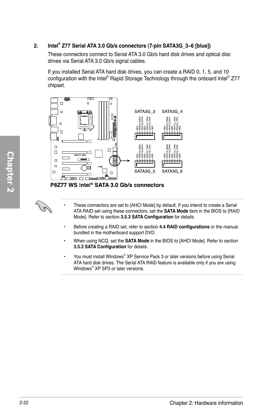 Chapter 2 | Asus P8Z77 WS User Manual | Page 44 / 176