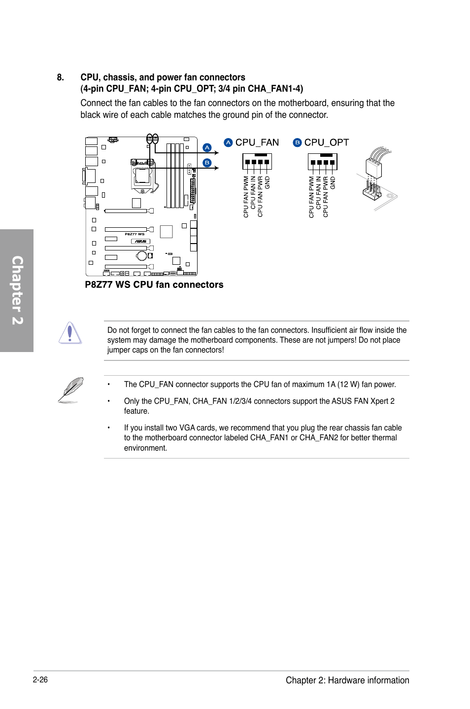 Chapter 2 | Asus P8Z77 WS User Manual | Page 48 / 176