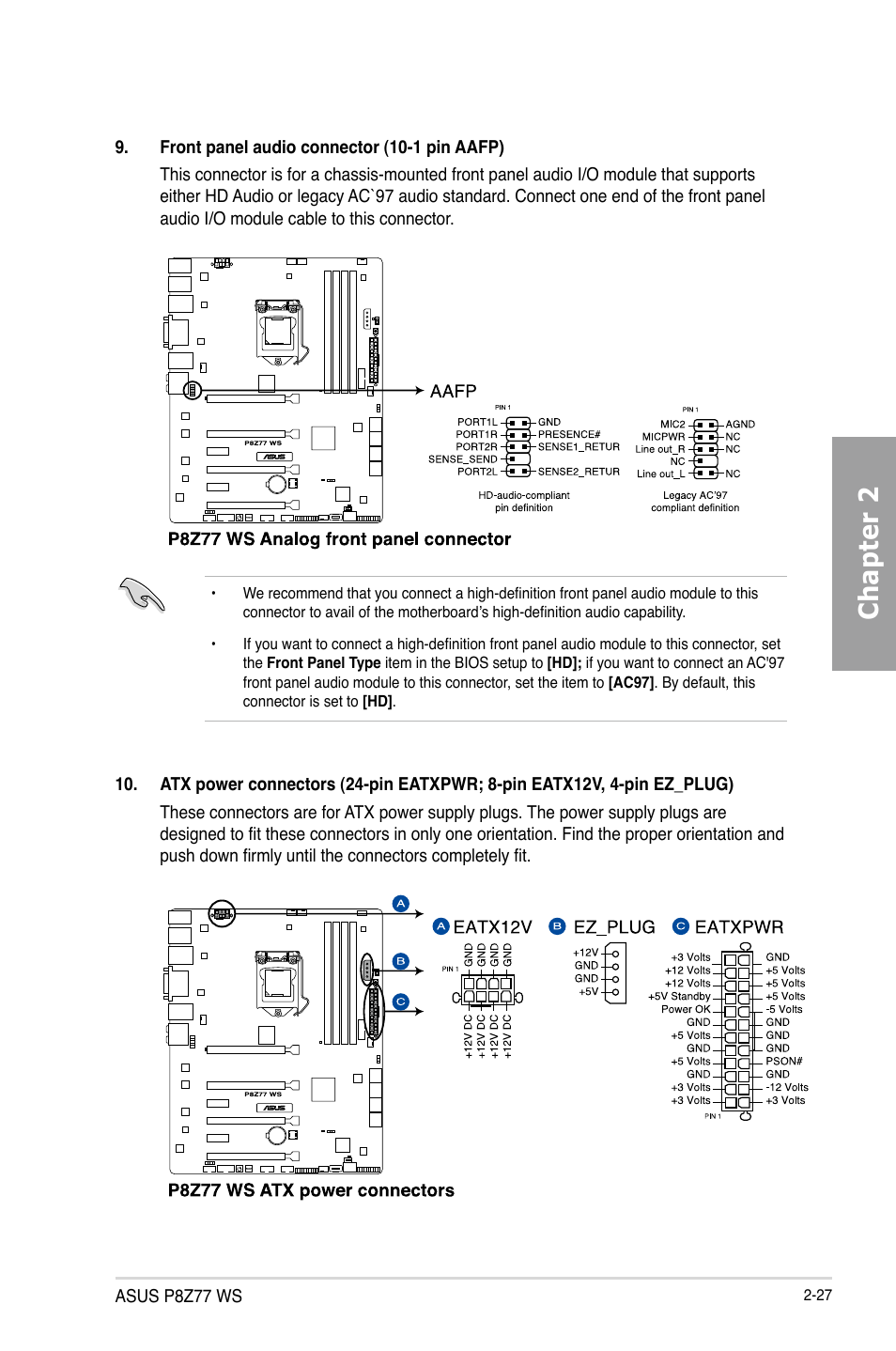 Chapter 2 | Asus P8Z77 WS User Manual | Page 49 / 176