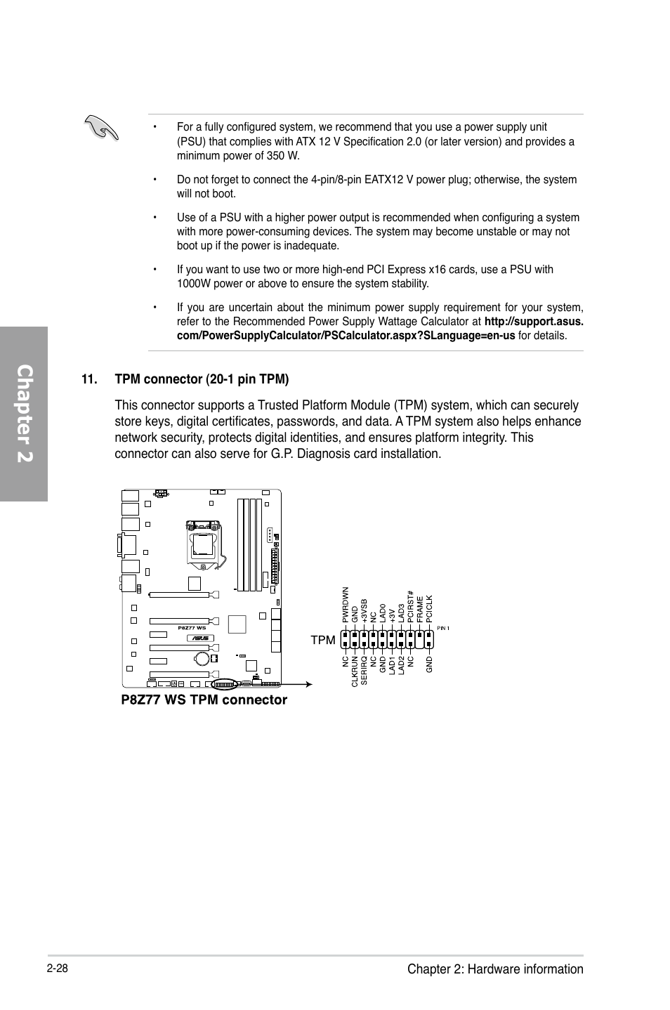 Chapter 2 | Asus P8Z77 WS User Manual | Page 50 / 176