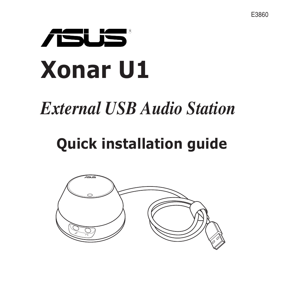 Asus Xonar U1 User Manual | 8 pages