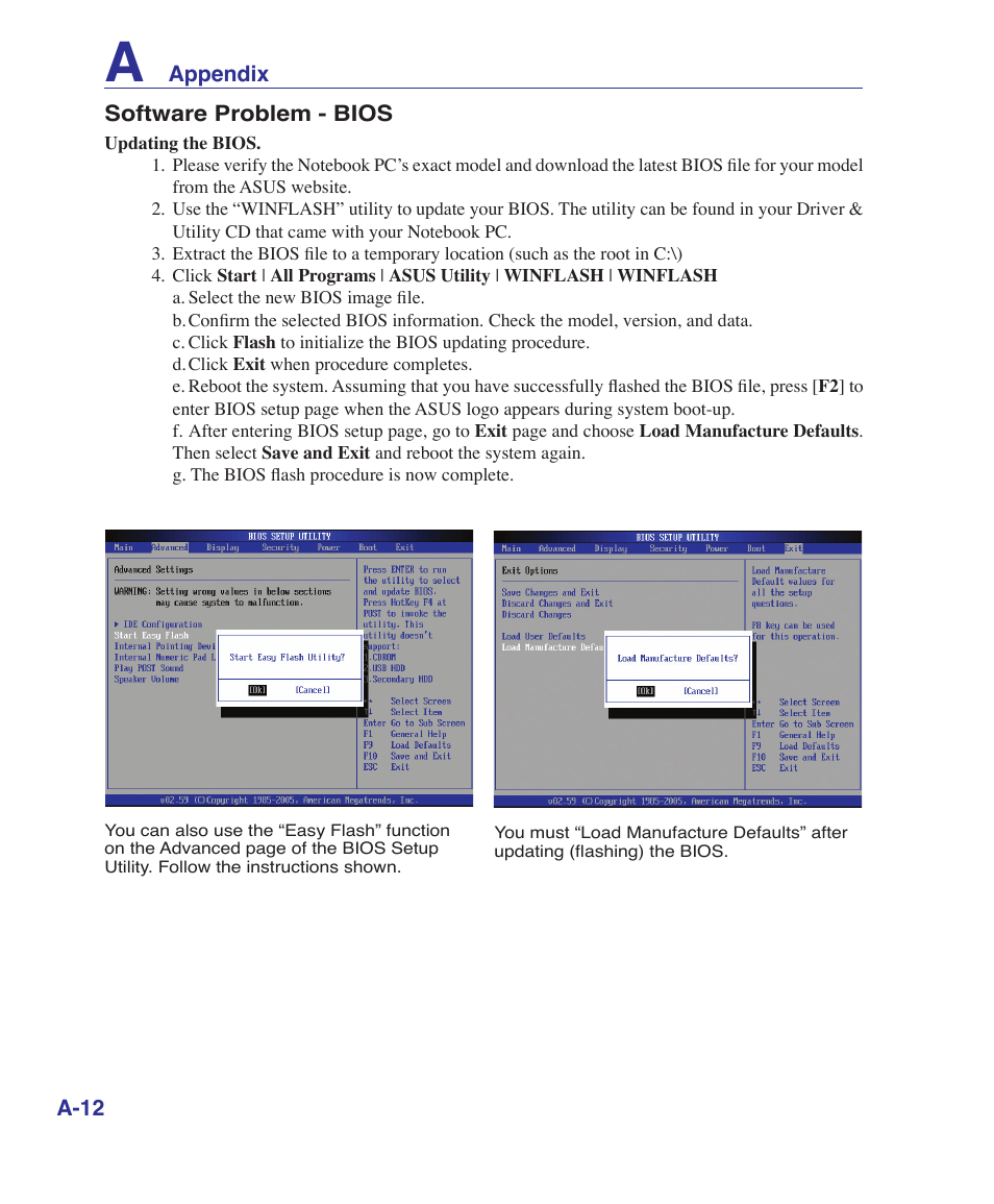 Asus B80A User Manual | Page 68 / 88