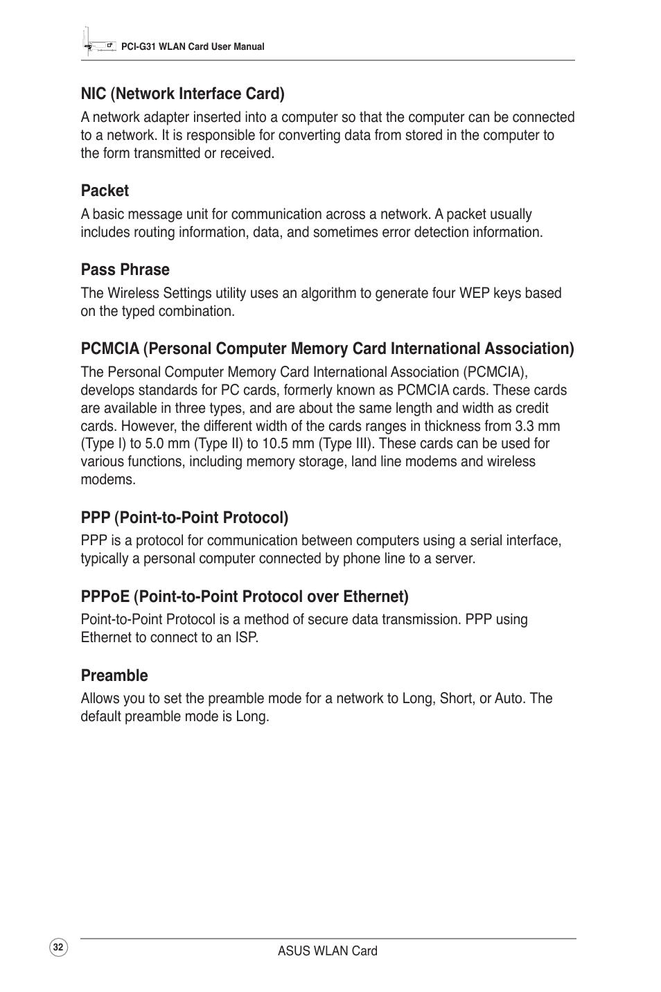 Asus PCI-G31 User Manual | Page 35 / 38