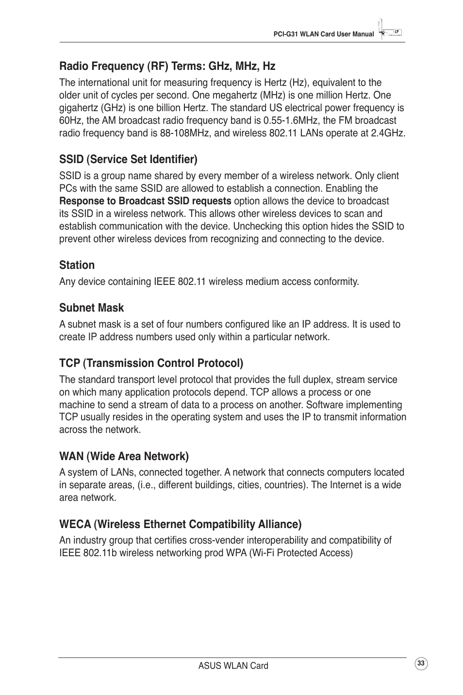 Asus PCI-G31 User Manual | Page 36 / 38