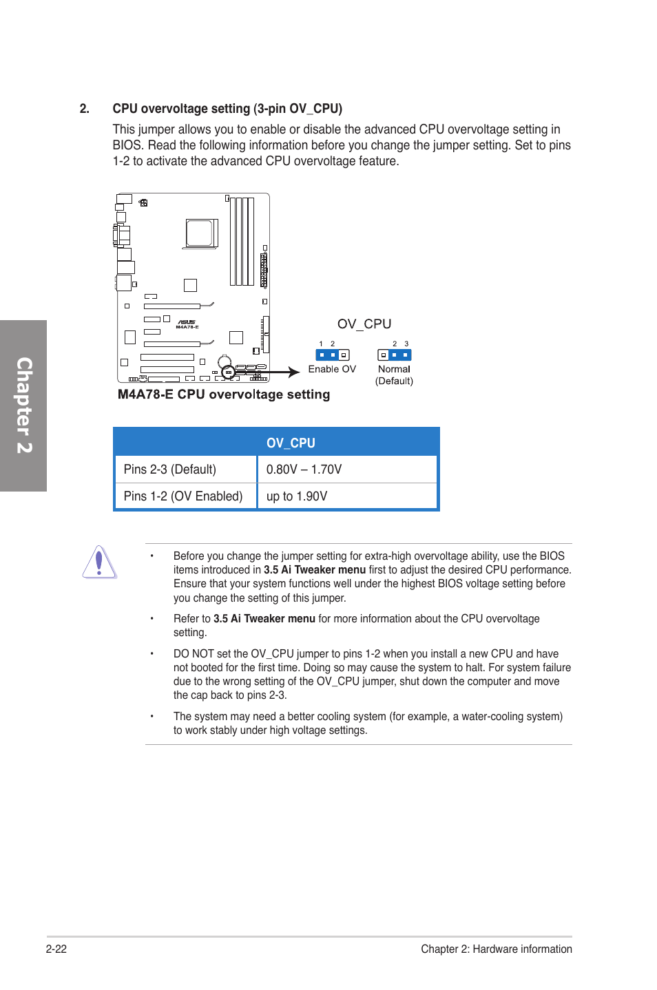Chapter 2 | Asus M4A78-E User Manual | Page 42 / 122