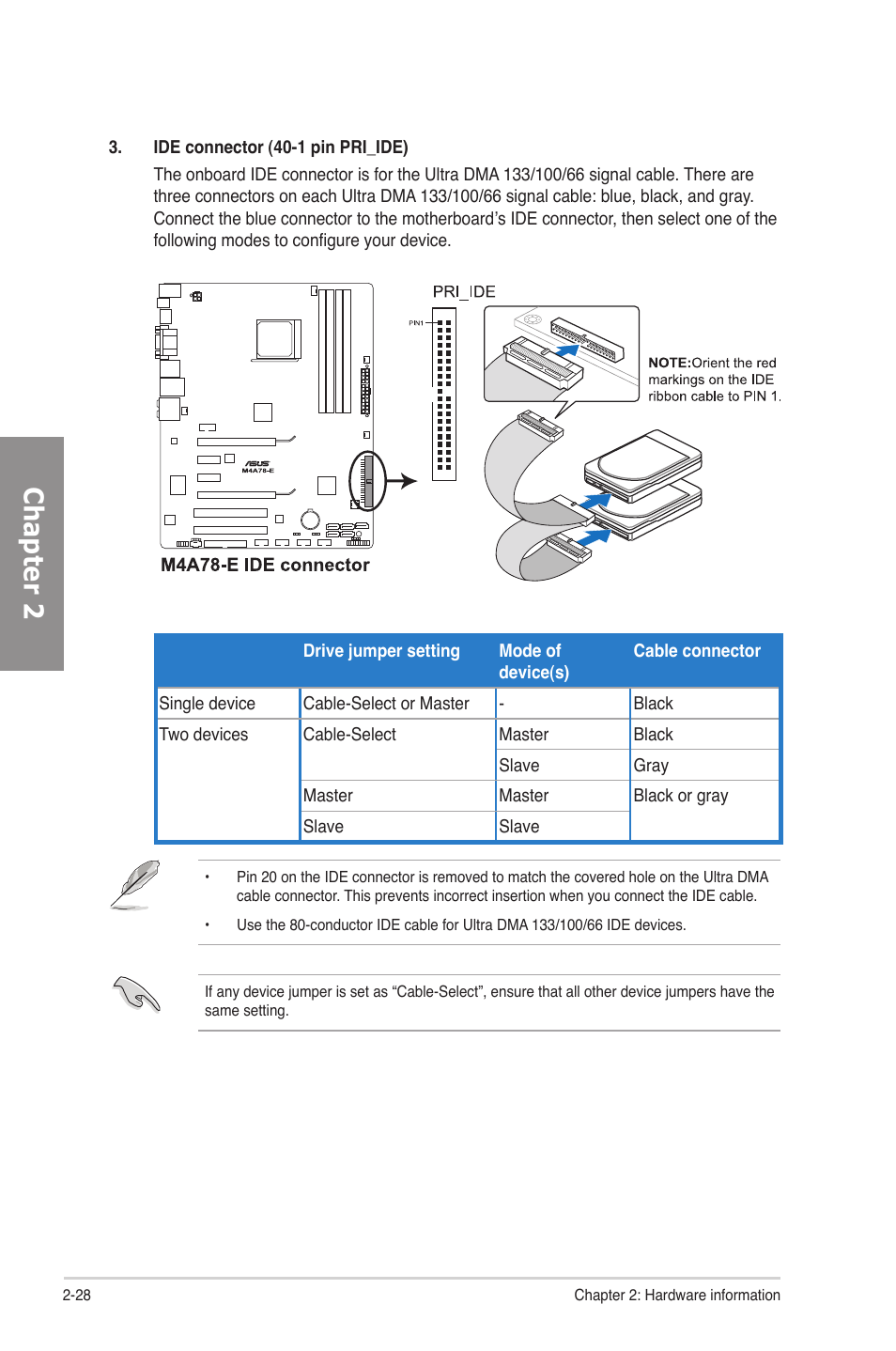 Chapter 2 | Asus M4A78-E User Manual | Page 48 / 122