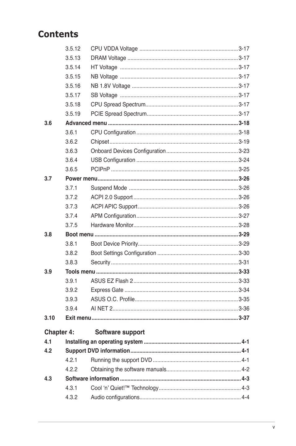 Asus M4A78-E User Manual | Page 5 / 122