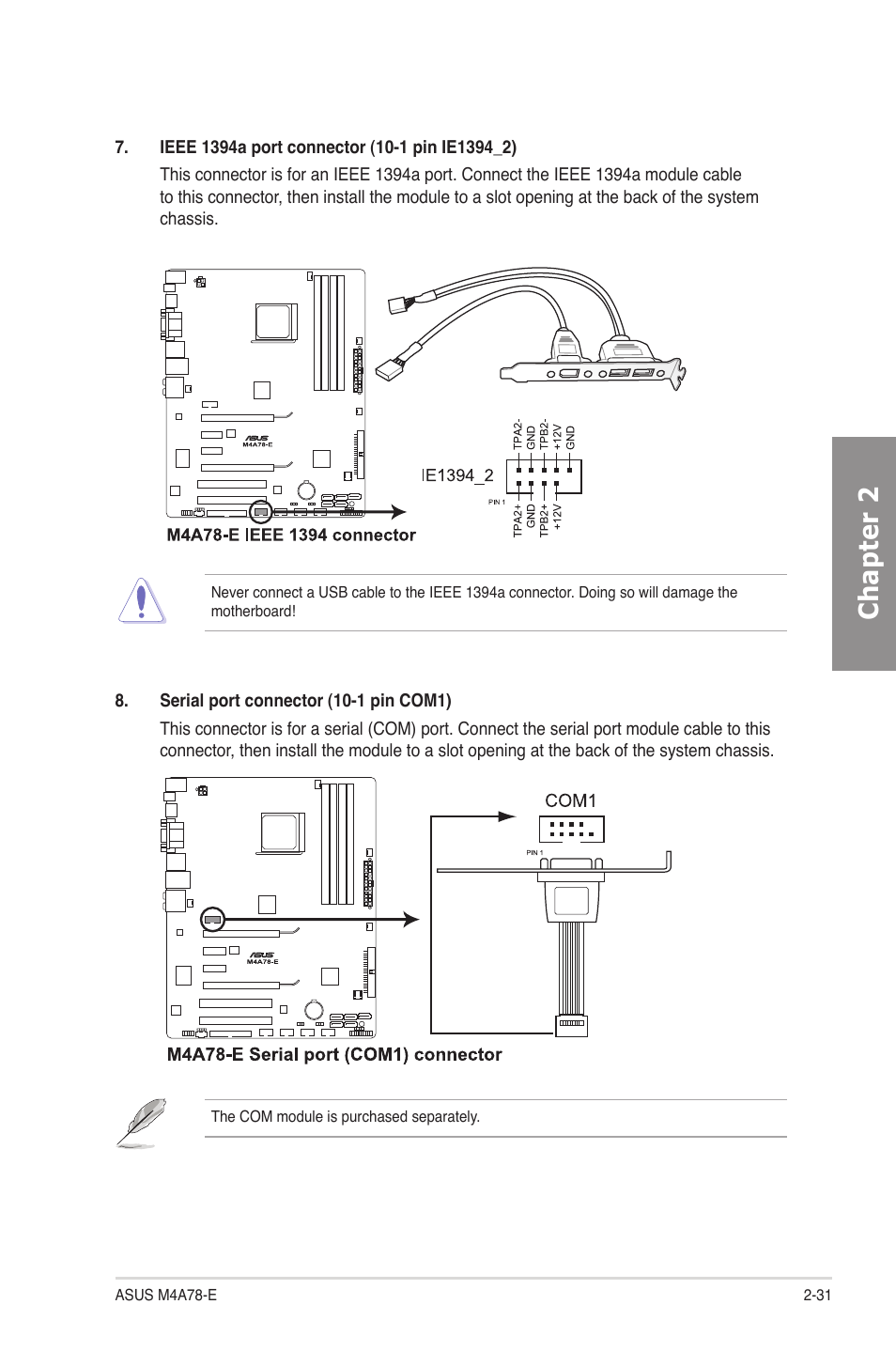 Chapter 2 | Asus M4A78-E User Manual | Page 51 / 122