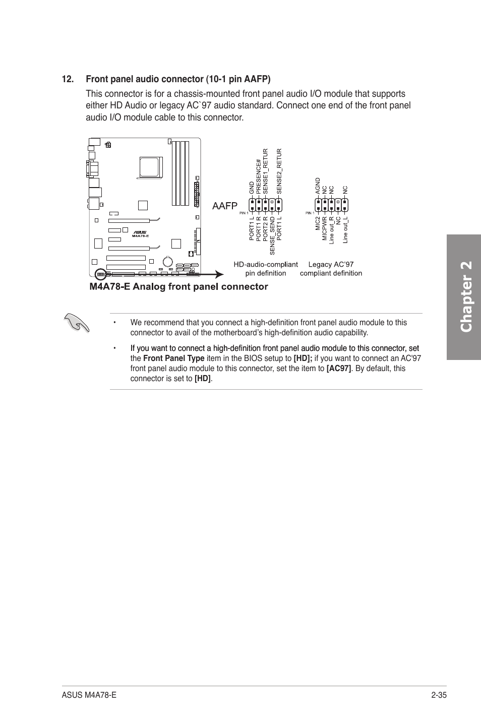 Chapter 2 | Asus M4A78-E User Manual | Page 55 / 122