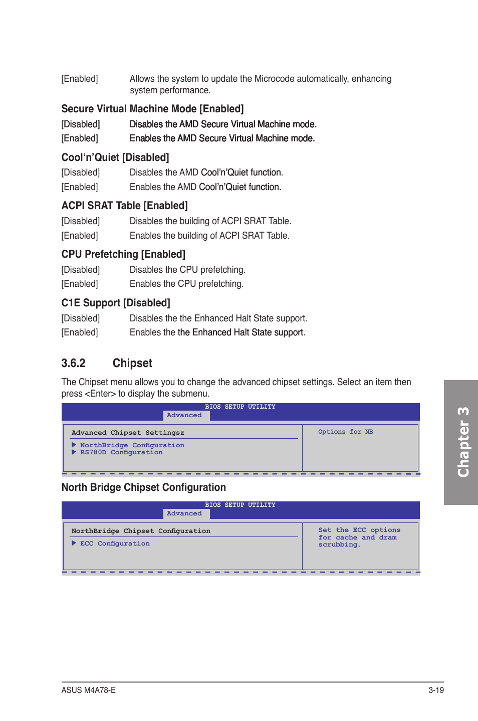 2 chipset, Chipset -19, Chapter 3 | Asus M4A78-E User Manual | Page 77 / 122