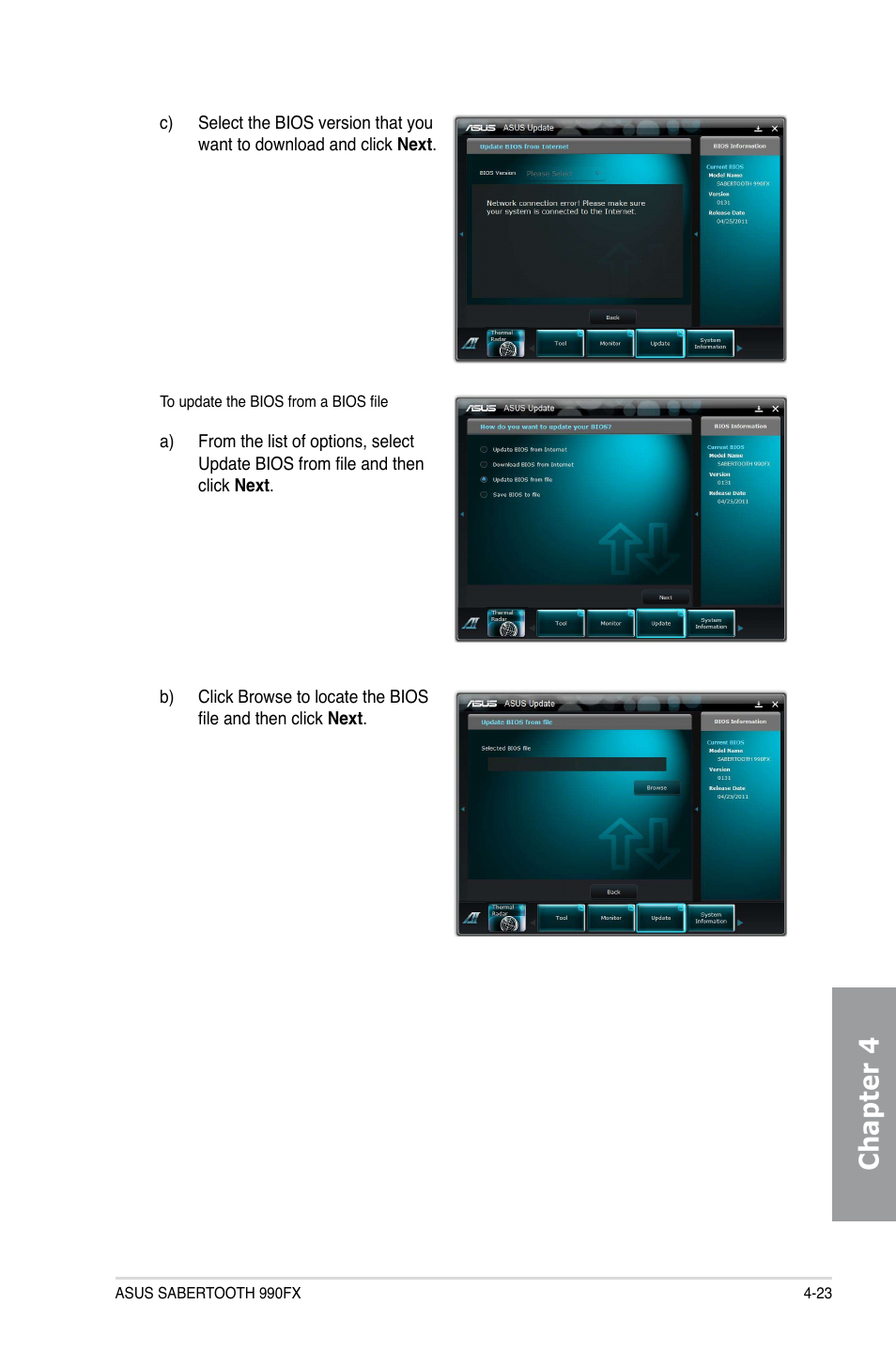 Chapter 4 | Asus SABERTOOTH 990FX User Manual | Page 123 / 148