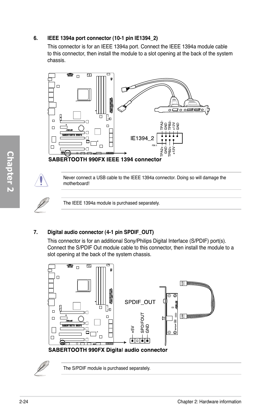 Chapter 2 | Asus SABERTOOTH 990FX User Manual | Page 42 / 148