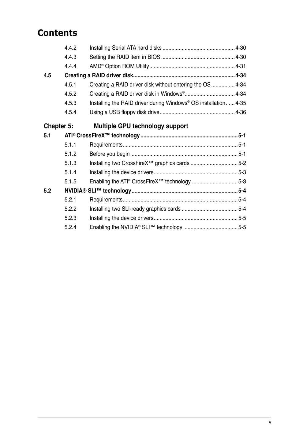 Asus SABERTOOTH 990FX User Manual | Page 5 / 148