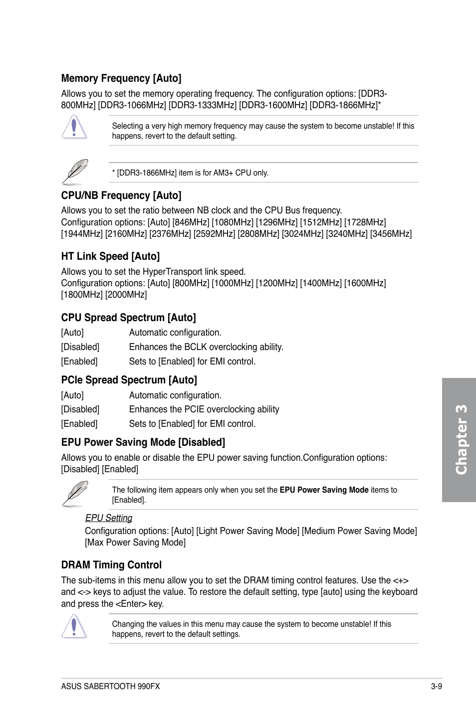 Chapter 3 | Asus SABERTOOTH 990FX User Manual | Page 71 / 148