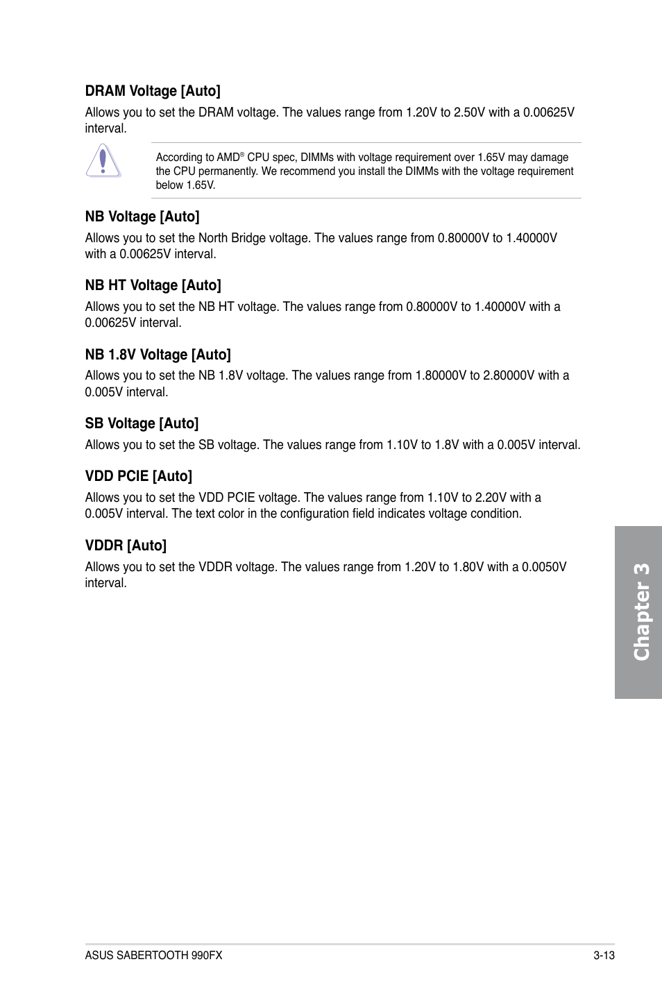 Chapter 3 | Asus SABERTOOTH 990FX User Manual | Page 75 / 148