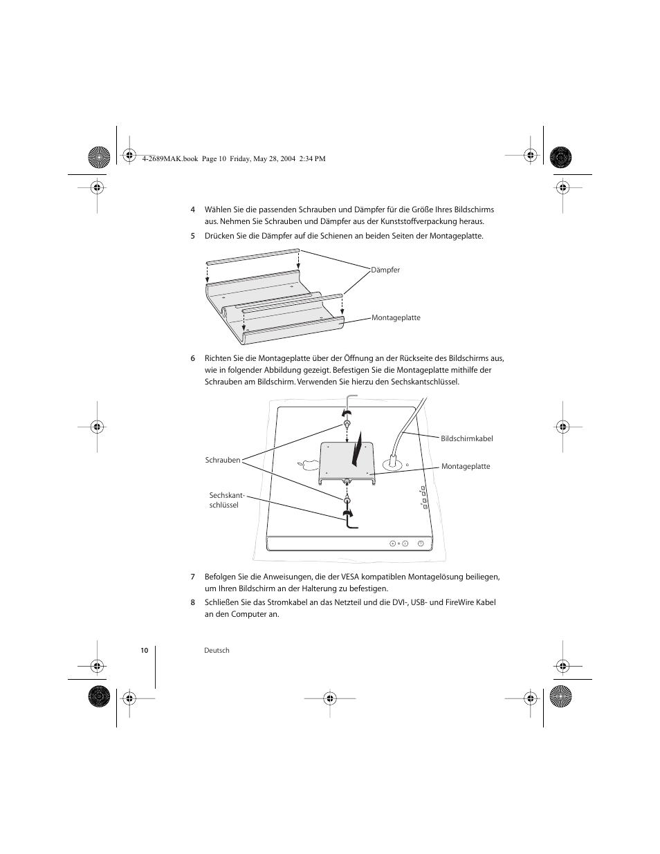 Apple VESA Mount Adapter User Manual | Page 10 / 20