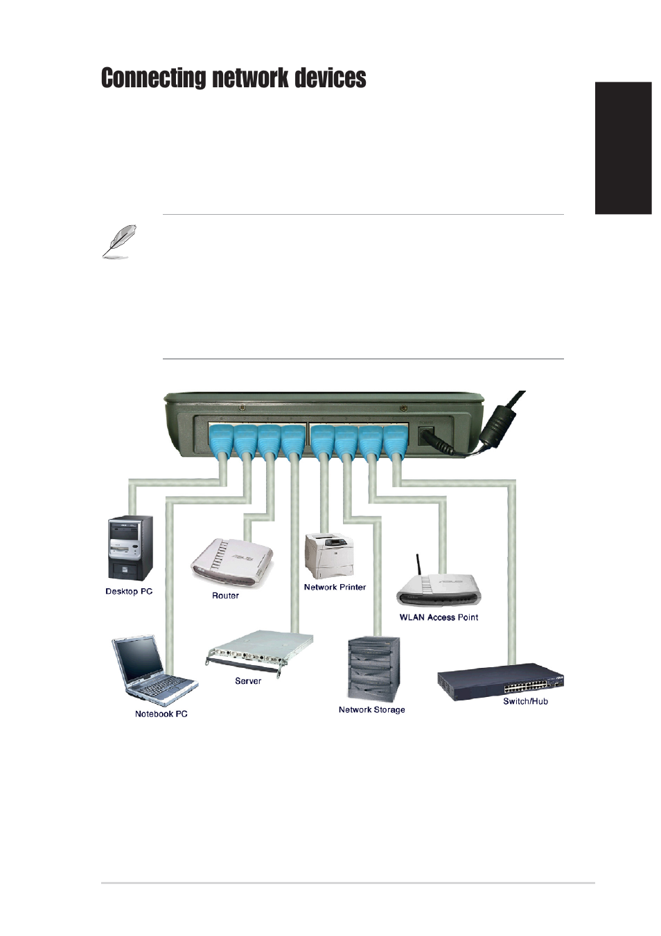 Connecting network devices | Asus GigaX1108 User Manual | Page 5 / 10