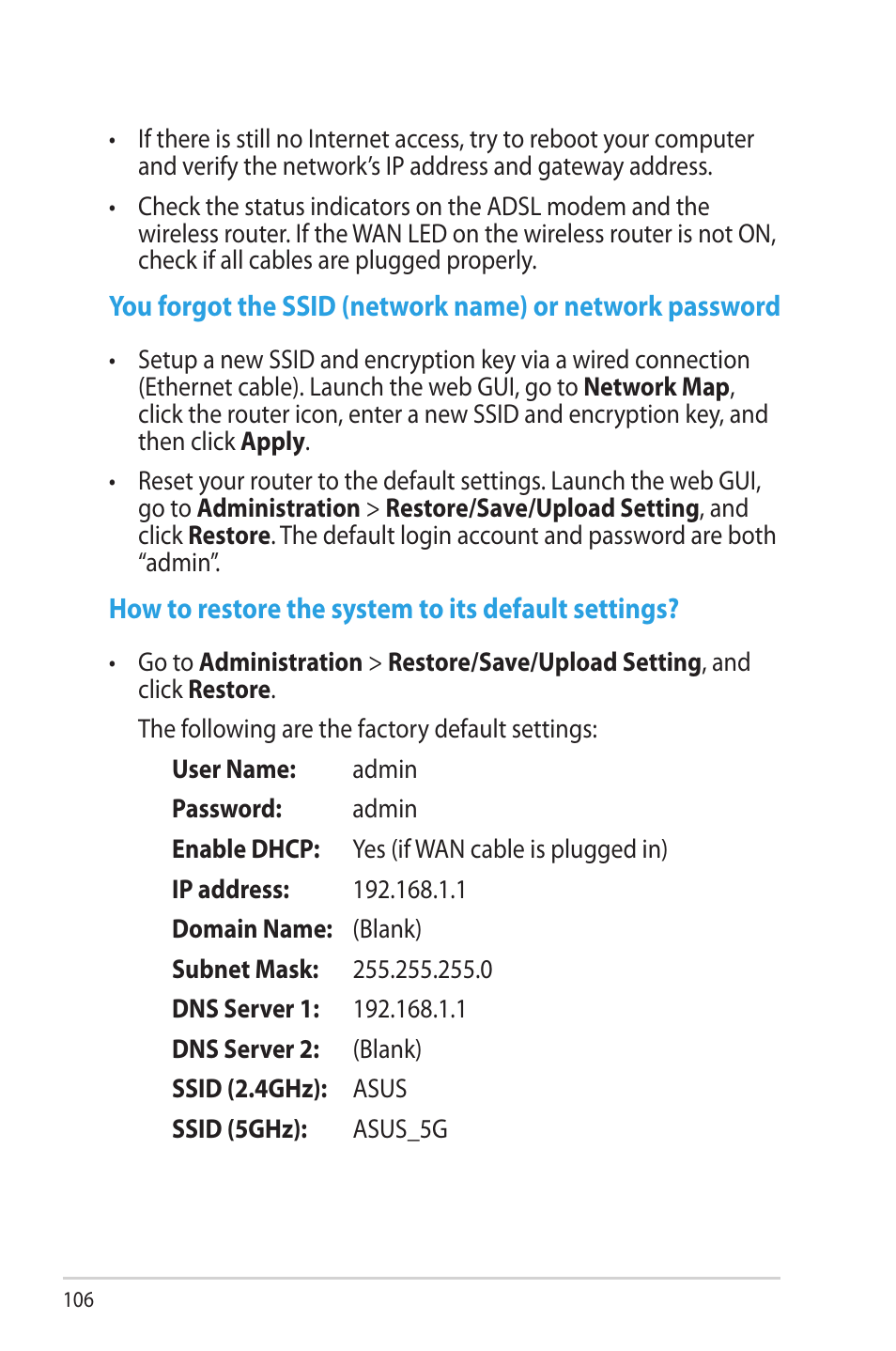 Asus RT-AC68U User Manual | Page 106 / 129
