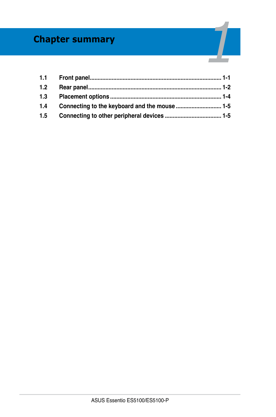 Asus ES5100 User Manual | Page 12 / 36