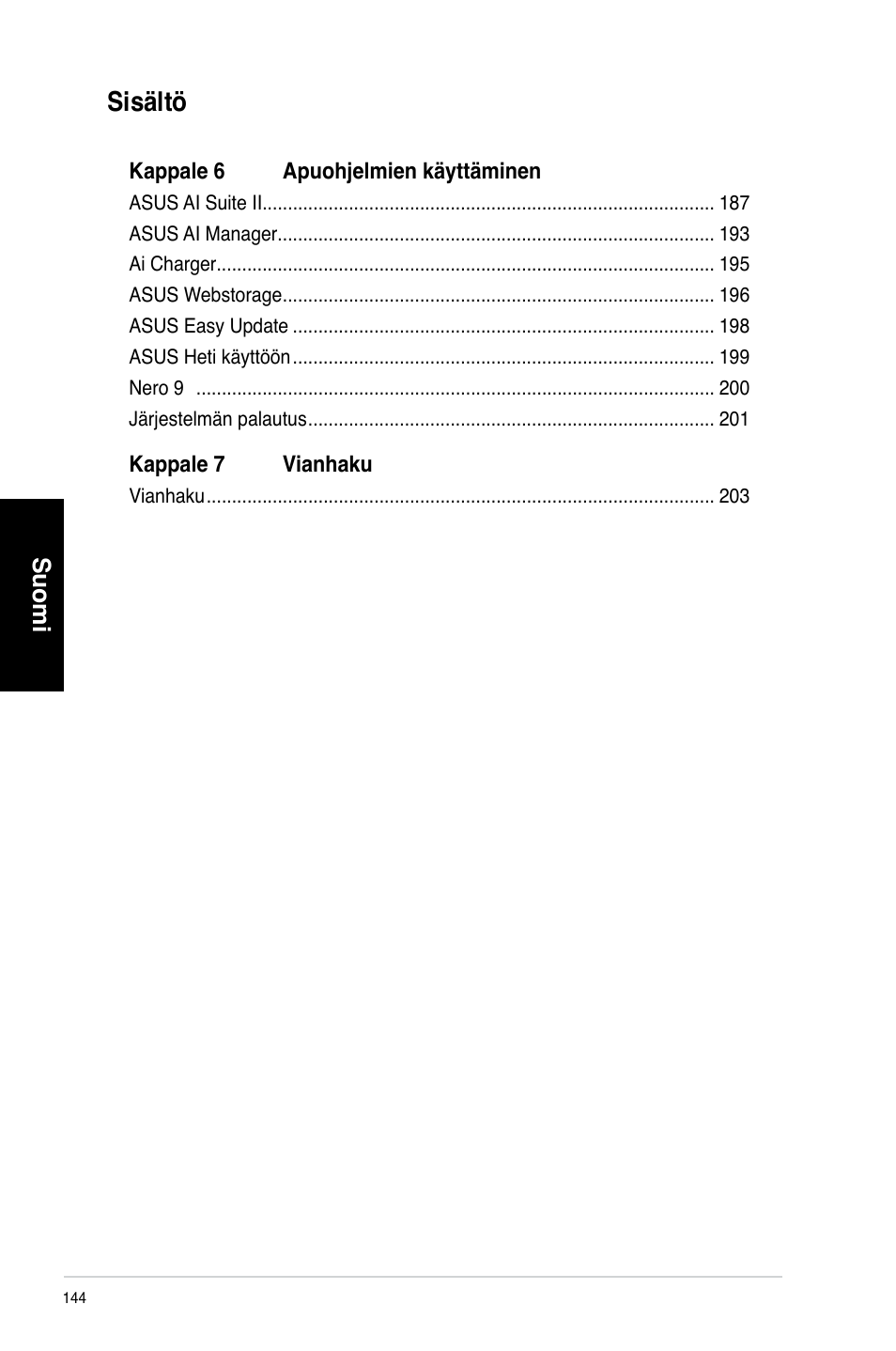 Sisältö | Asus CM6870 User Manual | Page 146 / 352