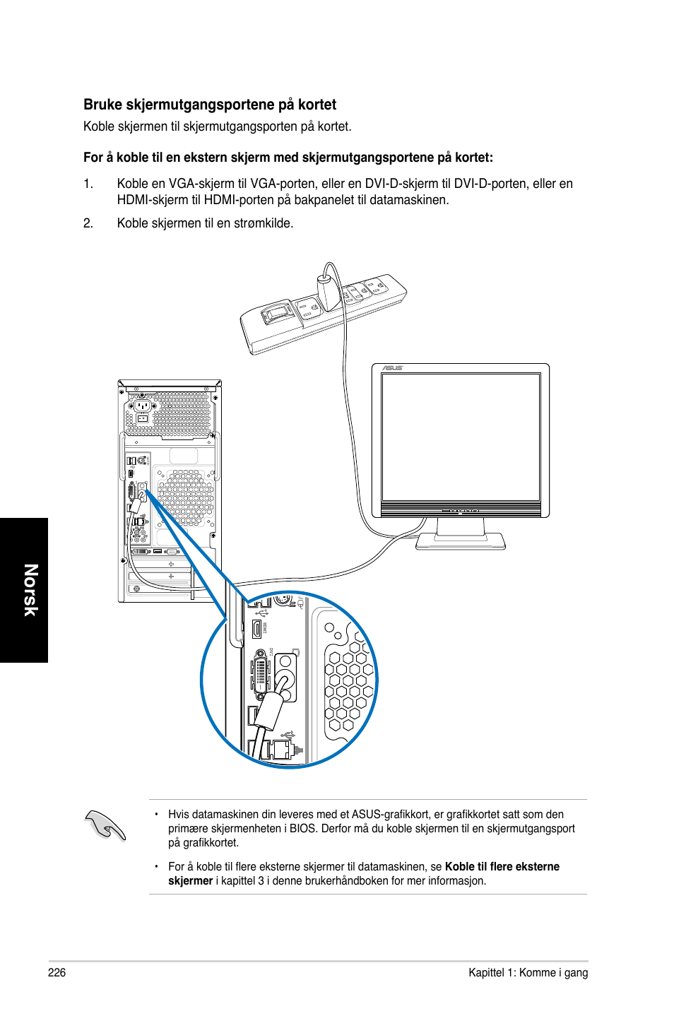 Norsk | Asus CM6870 User Manual | Page 228 / 352