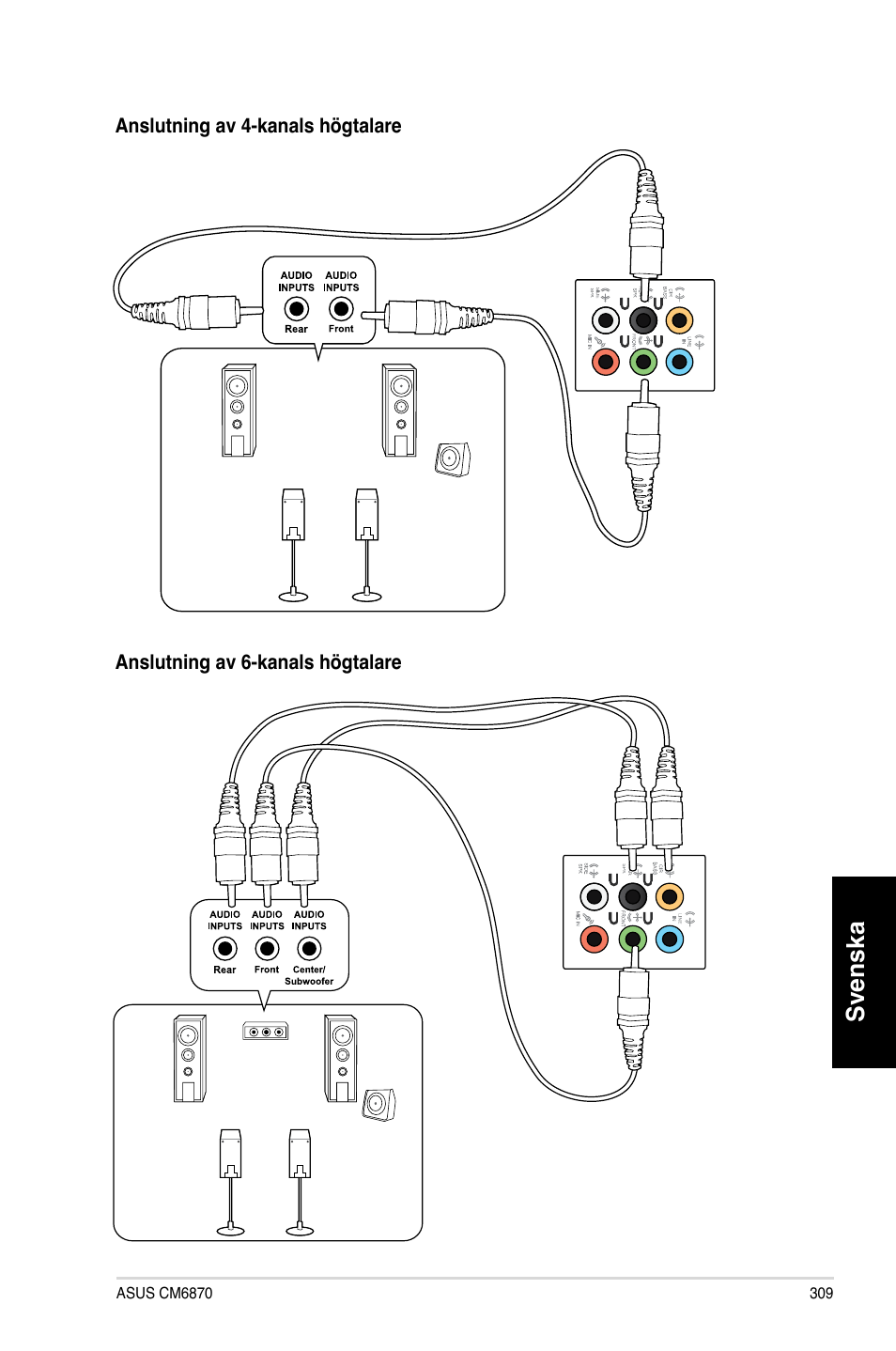 Svenska | Asus CM6870 User Manual | Page 311 / 352