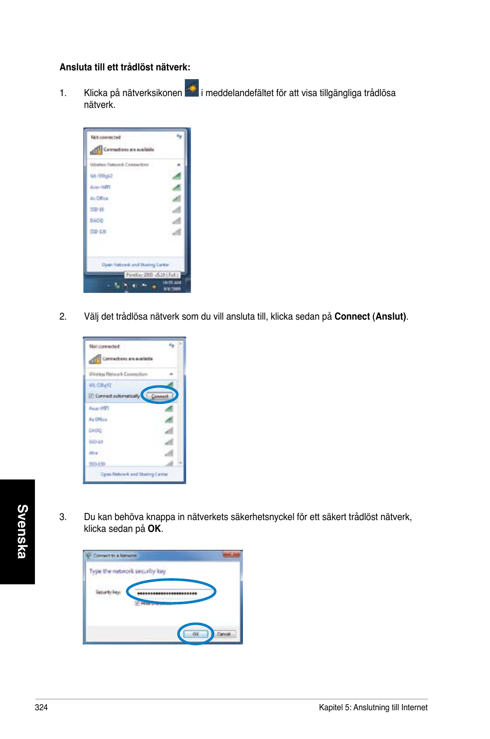 Svenska | Asus CM6870 User Manual | Page 326 / 352