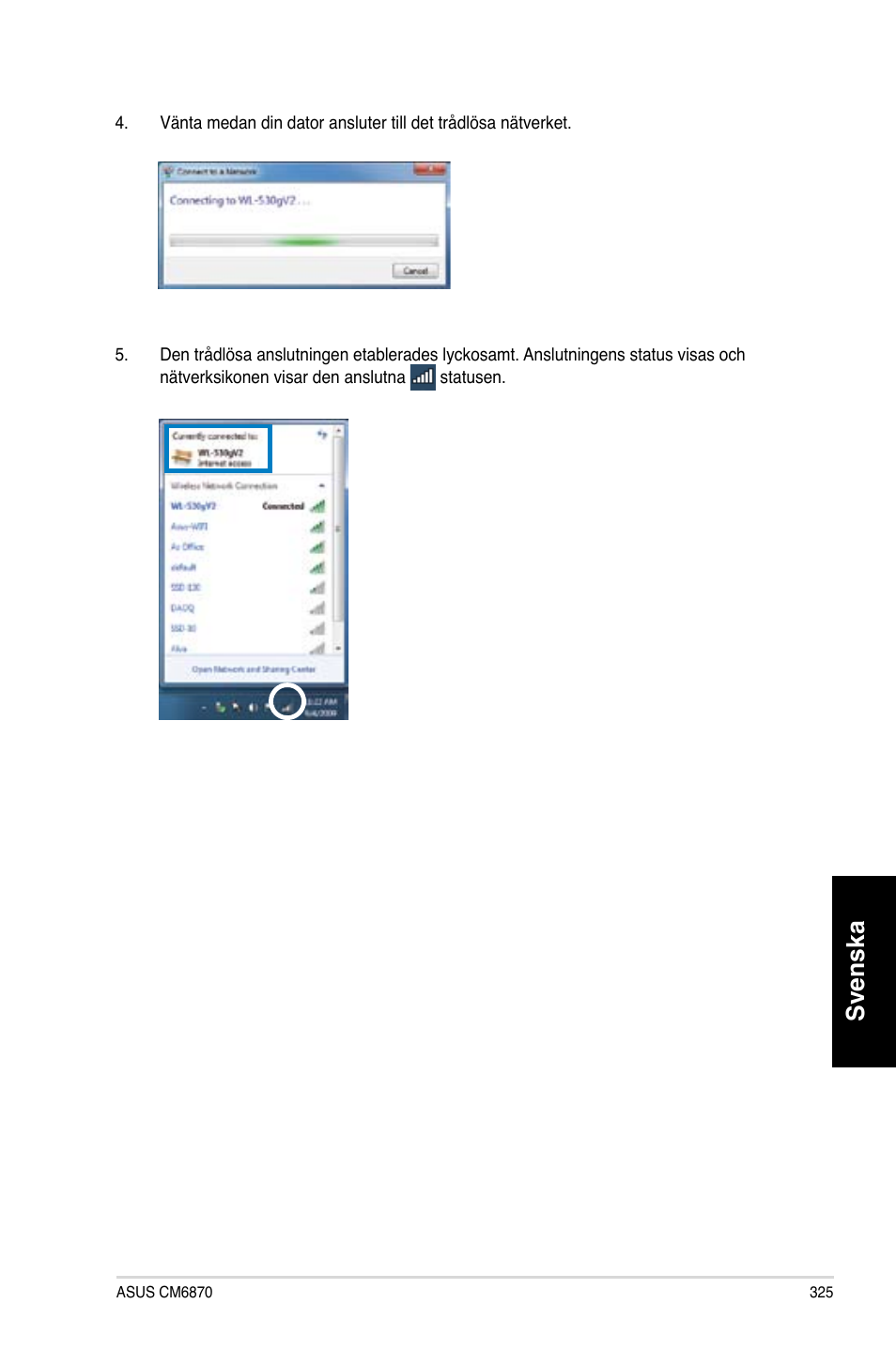 Svenska | Asus CM6870 User Manual | Page 327 / 352