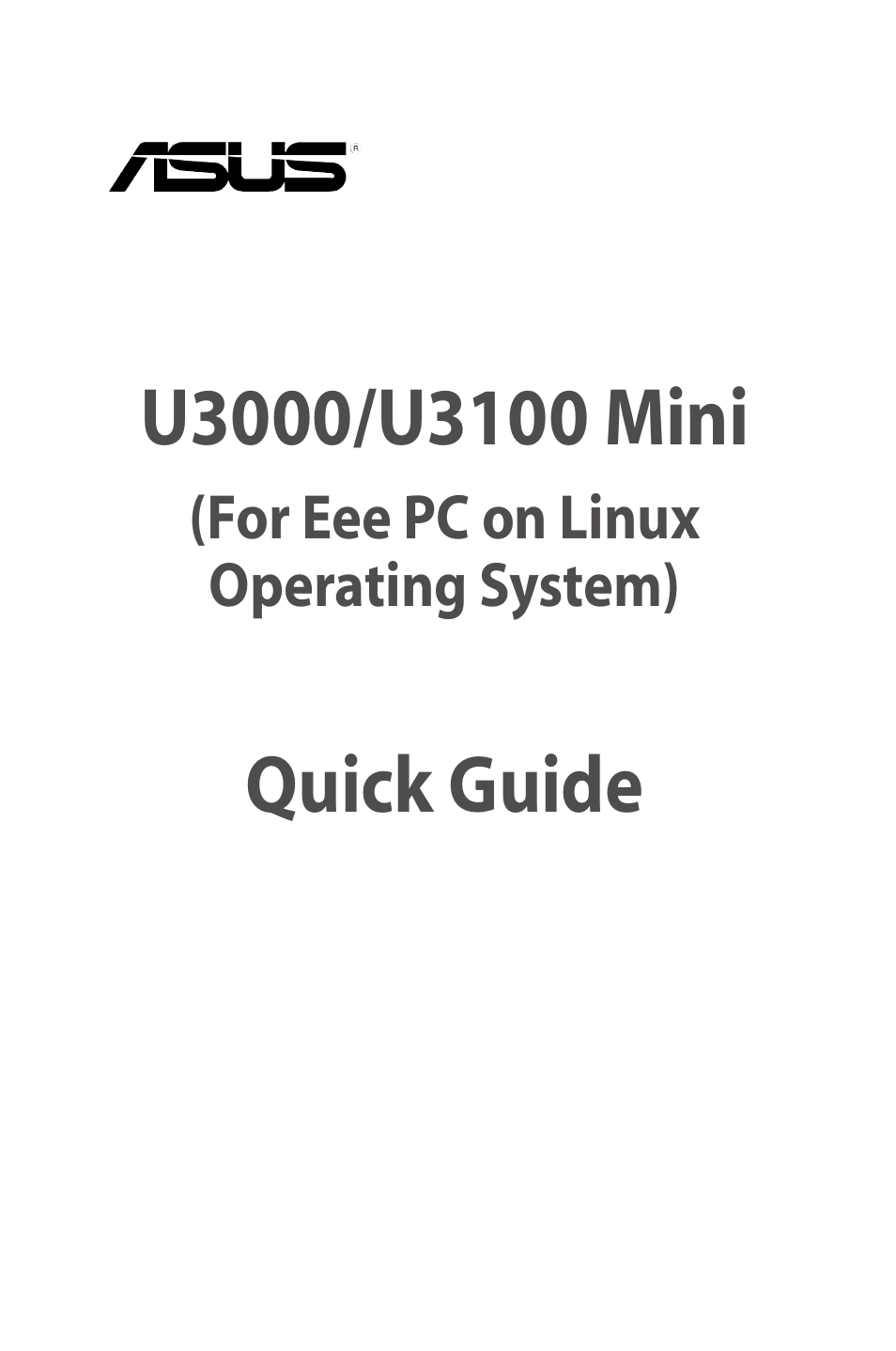 Asus My Cinema-U3100Mini/DVBT User Manual | 5 pages