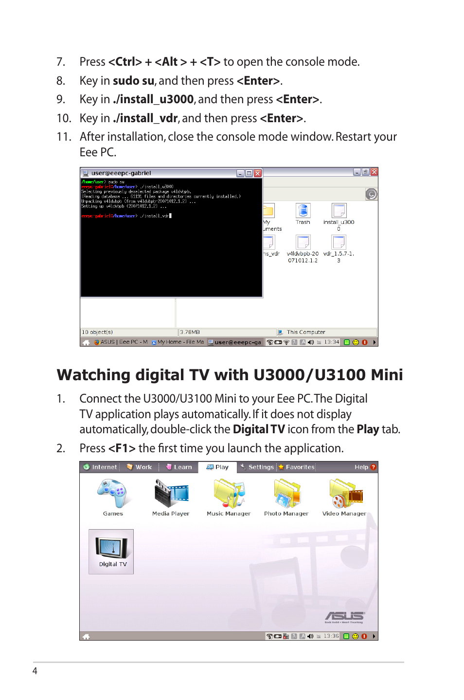 Asus My Cinema-U3100Mini/DVBT User Manual | Page 4 / 5