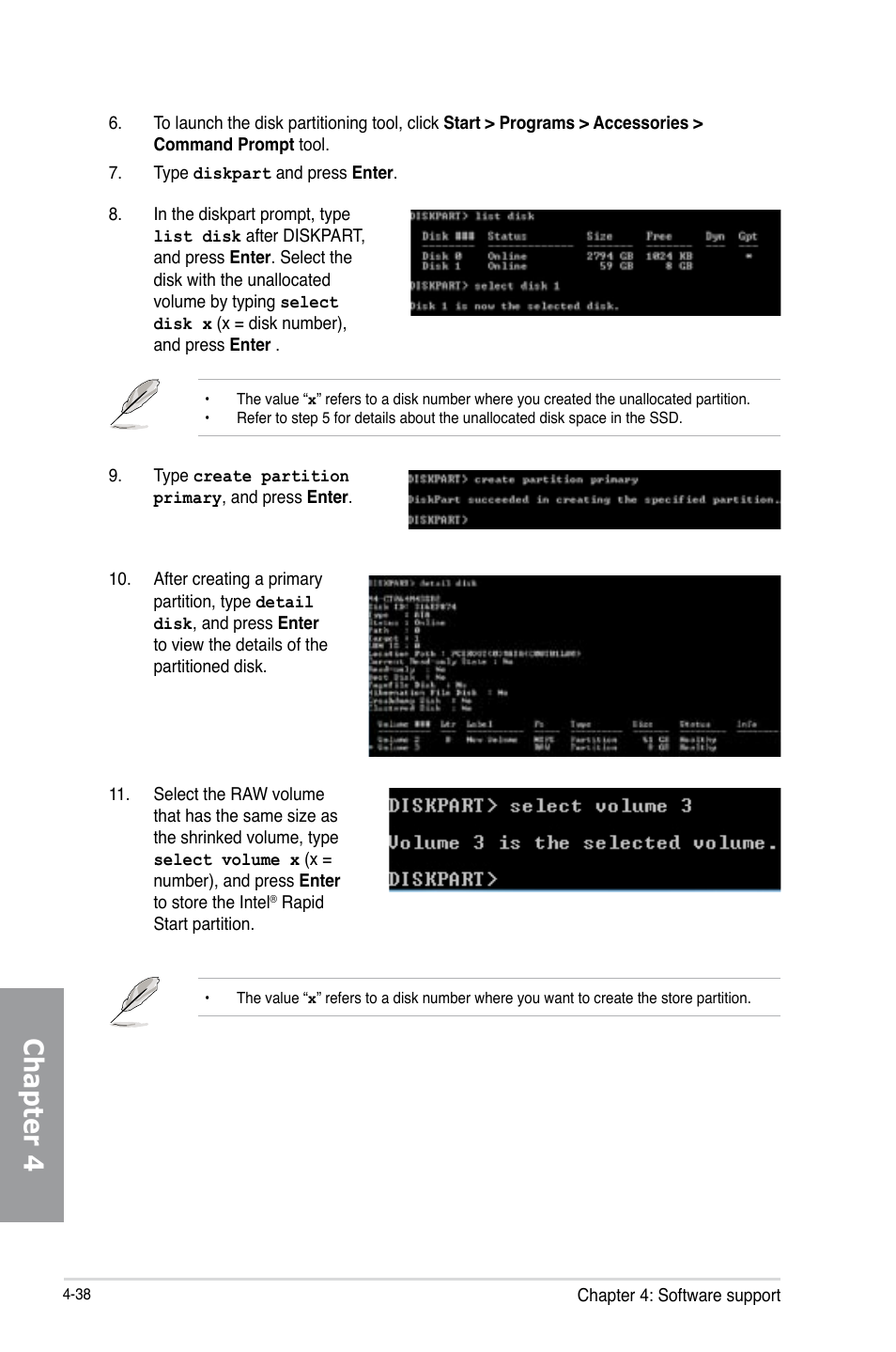 Chapter 4 | Asus SABERTOOTH Z77 User Manual | Page 152 / 178