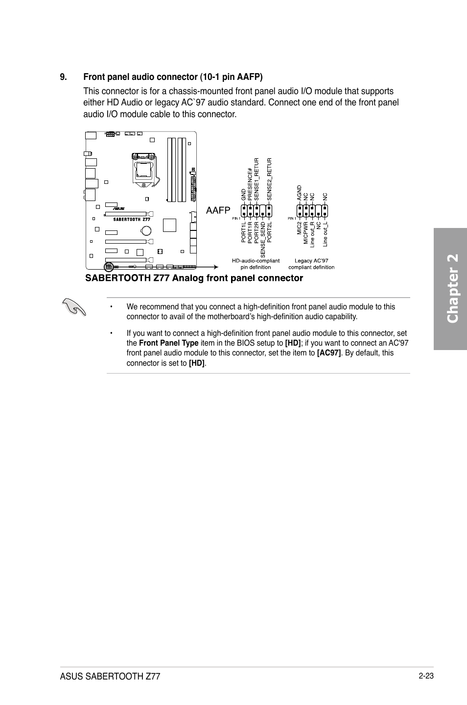 Chapter 2 | Asus SABERTOOTH Z77 User Manual | Page 43 / 178