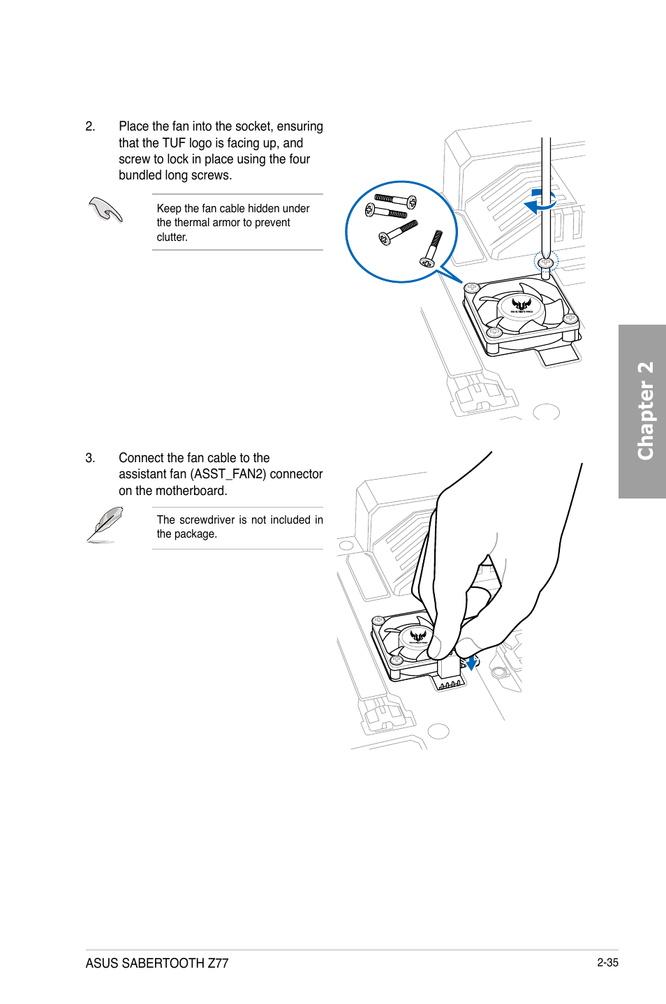 Chapter 2 | Asus SABERTOOTH Z77 User Manual | Page 55 / 178