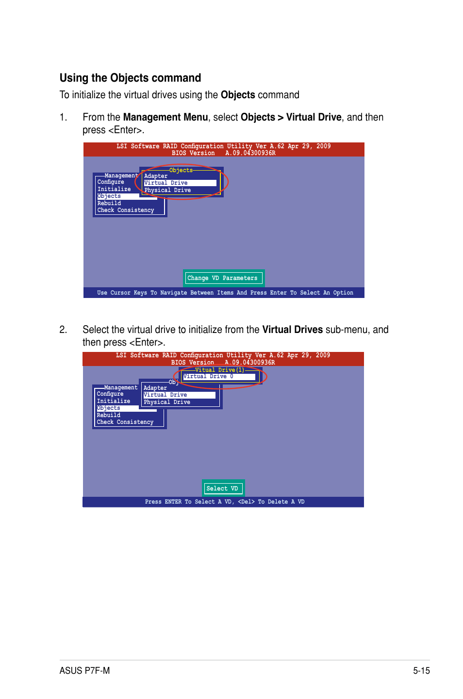 Using the objects command | Asus P7F-M User Manual | Page 109 / 160