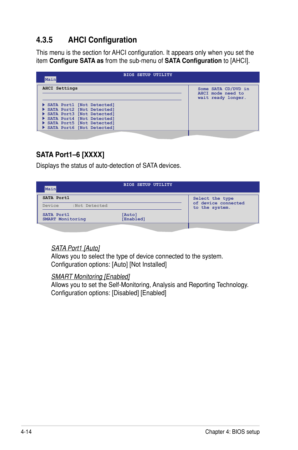 5 ahci configuration | Asus P7F-M User Manual | Page 70 / 160