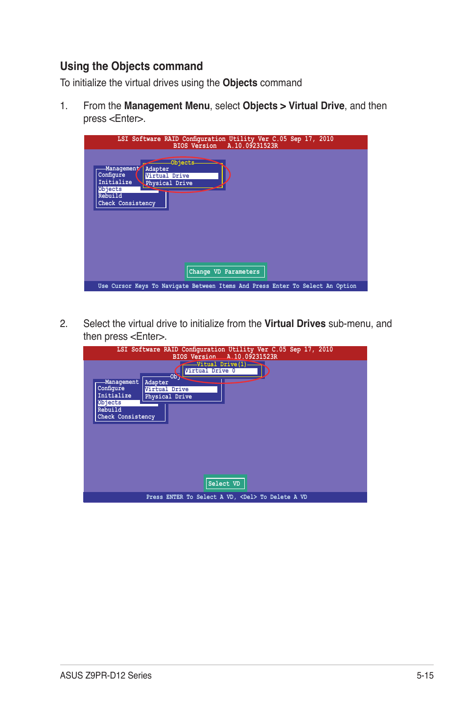 Using the objects command | Asus Z9PR-D12 User Manual | Page 125 / 190