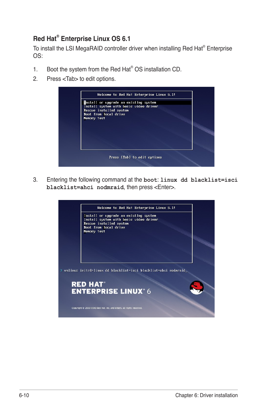 Red hat, Enterprise linux os 6.1 | Asus Z9PR-D12 User Manual | Page 160 / 190