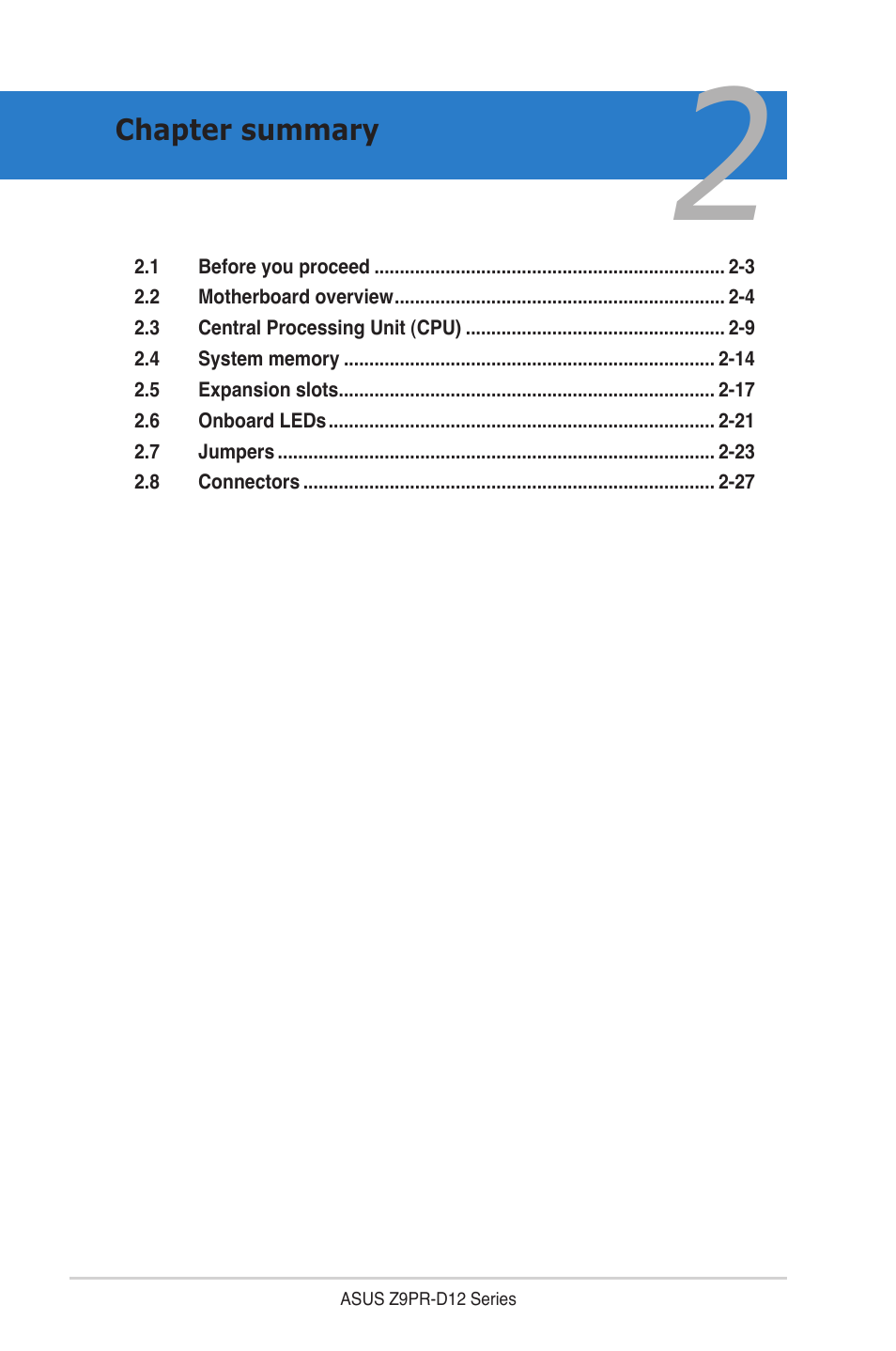 Asus Z9PR-D12 User Manual | Page 22 / 190