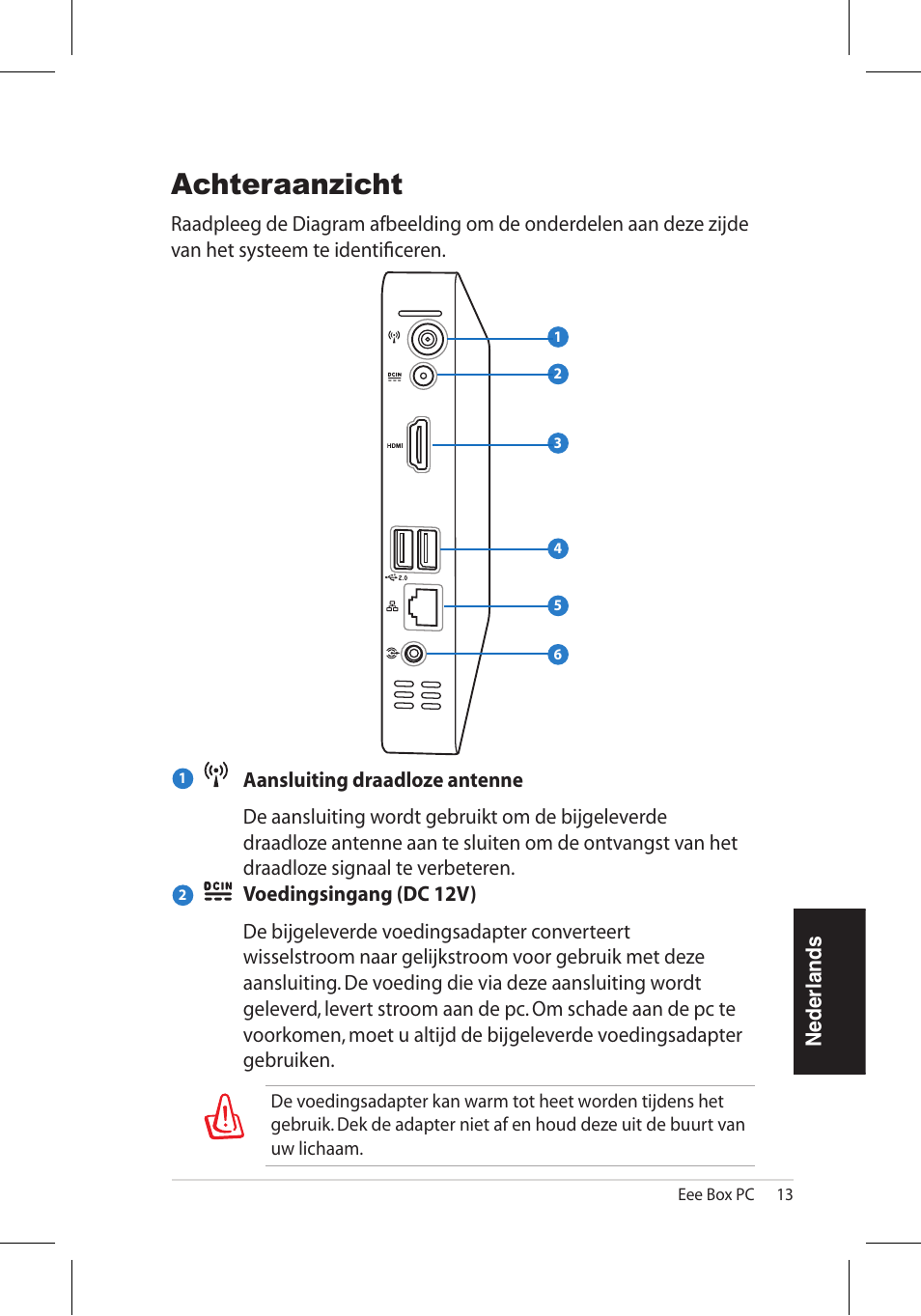 Achteraanzicht | Asus EB1006 User Manual | Page 151 / 172